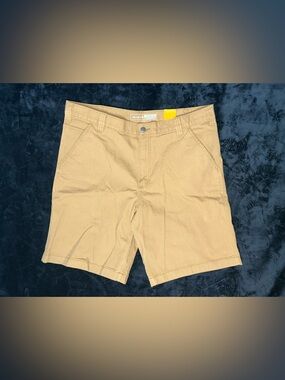 Carhartt BS2514-M Rugged Flex Relaxed Fit Canvas Work Shorts Tan Men 38x10 NWT
